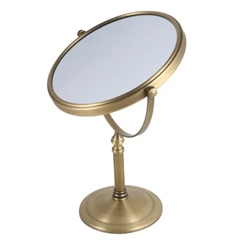 Двусторонний увеличительный столик, Настольный столик, зеркало для макияжа, Зеркало для бритья, Вращающийся на 360 градусов Стол, Настольный столик, зеркало для макияжа