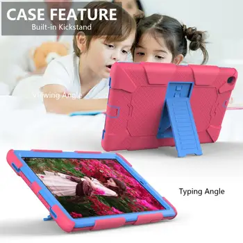Детский Безопасный Бронированный Чехол-подставка Для Samsung Galaxy Tab A 10.1 2019 SM-T510 SM-T515 T510 T515 Противоударный Силиконовый ПК-планшет