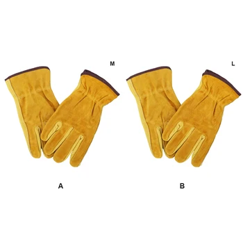 1 Пара портативных перчаток с отверстием для подвешивания Походные термостойкие сварочные перчатки Защита рук Аксессуар для садоводства на открытом воздухе