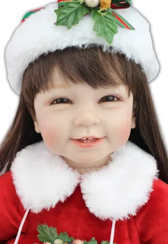 2015 Новый дизайн горячая распродажа реалистичная возрожденная рождественская кукла todder для девочек оптом детские куклы модная кукла Рождественский подарок