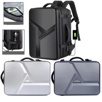 Рюкзак большой емкости с жесткой оболочкой, сумка для пригородных поездок, ноутбук, 17-дюймовая сумка для компьютера, материал ABS, дорожный водонепроницаемый чемодан