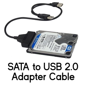 Кабель USB Sata, адаптер Sata к USB 2.0, Разъемы для компьютерных кабелей, USB-адаптер, кабель Sata, поддержка 2,5-дюймового жесткого диска SSD HDD