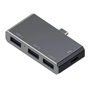 USB 2.0 Type C Концентратор 4 в 1, многопортовая док-станция, адаптер-разветвитель