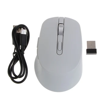 2,4 ГГц Bluetooth-совместимая Офисная Игровая Мышь 1600 точек на дюйм, USB-мыши для ноутбуков Type-C, Дисплей мощности Зарядки для настольных ПК