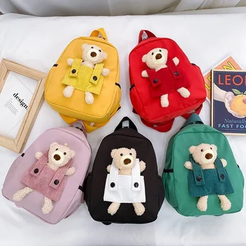 Детские рюкзаки с мультяшным плюшевым медведем, школьный рюкзак для детского сада, Милые животные, Детские подарки, Детские школьные сумки, Мини-рюкзаки для девочек