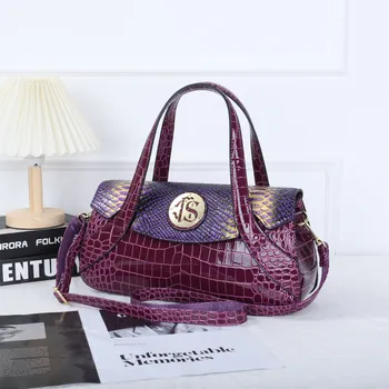 Новая Модная Роскошная Дизайнерская сумка Большой Емкости из кожи крокодила, сумка через плечо Sac Luxe