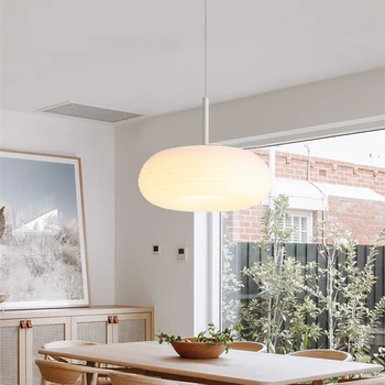 Экологически Чистая потолочная люстра из полиэтилена Для Спальни Кухни Столовой Светодиодная лампа для украшения интерьера в форме яблока