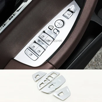 ABS Матовый Для BMW X3 G01 2018 2019 Автомобильная дверь, окно, стекло, переключатель управления Подъемом, накладка, наклейка, аксессуары для укладки автомобилей 4 шт.