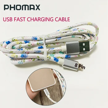 USB-кабель PHOMAX 0,25 м/0,5 м/1 м/1,5 м/2 м 8Pin Кабель для Быстрой зарядки USB-кабель Для Зарядного устройства Из Искусственной Кожи Синхронизации данных Для Ноутбука Lightning iPad