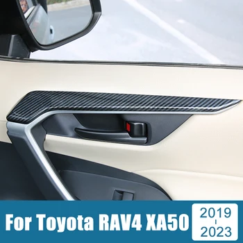 Для Toyota RAV4 2019 2020 2021 2022 2023 RAV 4 XA50 Гибридный Автомобильный Дверной Подлокотник Рамка Полоса Декоративная Крышка Аксессуары Для интерьера
