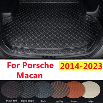 SJ High Side Custom Fit Для Porsche Macan 2014-15-2023 Всепогодный Водонепроницаемый Коврик Для Багажника Автомобиля, Покрытие Заднего Грузового Лайнера, Ковер