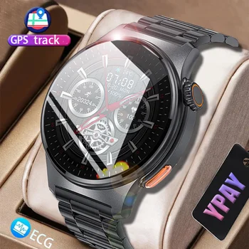 2023 Новый QW49 1,39-дюймовый Мужской ЭКГ, контроль температуры, умные часы, Bluetooth-вызов, Мониторинг здоровья, Спортивные водонепроницаемые умные часы