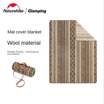 Универсальный шерстяной коврик для кемпинга Naturehike, Удобное тепловое одеяло, Шаль, шерстяное одеяло