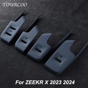 Для ZEEKR X 2023 2024 Дверное стекло Кнопка подъема Панели Кожа Полный пакет защитных наклеек Аксессуары для интерьера