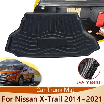 Для Nissan X-Trail XTrail X Trail T32 Rogue 2014 ~ 2021 2017 2015 Аксессуары Автомобильный Коврик Для заднего Багажника Водонепроницаемый Напольный Лоток Грузовой Ковер