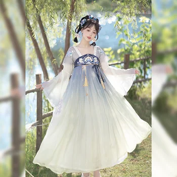 Древнекитайский костюм, косплей, платье Hanfu для женщин, винтажный костюм эпохи Тан, костюм благородной принцессы Hanfu на каждый день