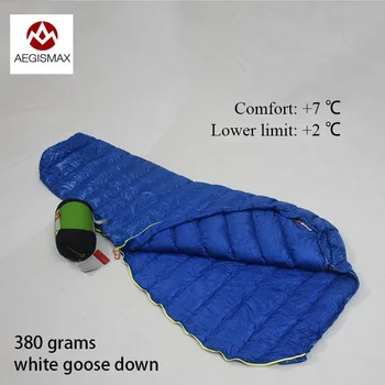 Бесплатная доставка Aegismax M2 180*78 см, весенне-осенний спальный мешок для кемпинга на белом гусином пуху