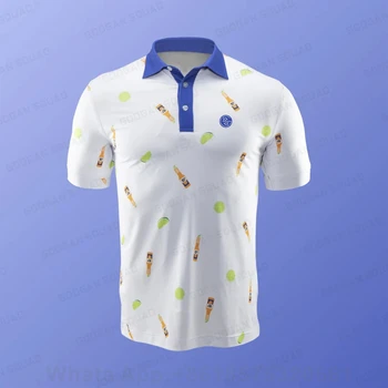 Мужская Рубашка Поло для отдыха, быстросохнущая футболка с коротким рукавом, Рыбалка, Гольф, Настольный теннис, Бадминтон, Футбол, Боулинг, Волейбольная одежда