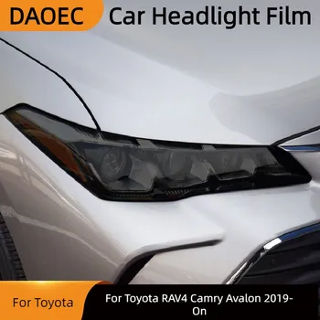 Для Toyota RAV4 Camry Avalon 2019-Защитная пленка Для автомобильных Фар Дымчато-Черная Прозрачная Наклейка Из ТПУ Аксессуары