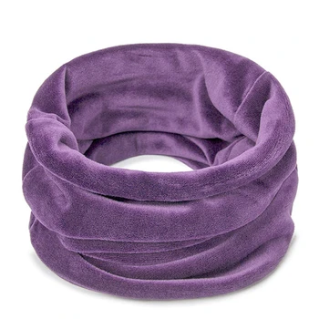 Зимний Шарф для мужчин, флисовый вязаный теплый однотонный шарф, женский утеплитель для шеи, толстый кашемировый горячий носовой платок