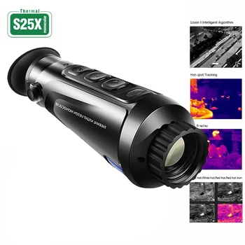 Тепловизионная камера S25X, Ручной тепловизионный Монокуляр Инфракрасного ночного видения, WIFI Лазерная указка, устройство для охоты на открытом воздухе
