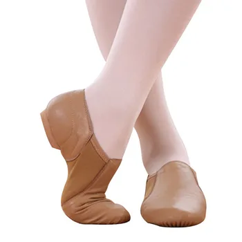 Балетные туфли из натуральной кожи для танцев на пуантах, танцевальные туфли для девочек, Туфли для латиноамериканских танцев, Кроссовки для женщин, Танцевальные Балетные тапочки B41