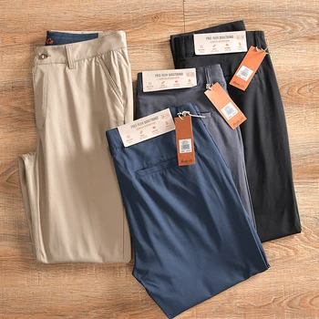 2023 Новые весенние мужские повседневные брюки с прямыми штанинами для гольфа