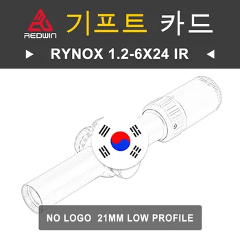 Red Win RYNOX1.2-6x24 IR Без логотипа с крепежным кольцом диаметром 21 мм Артикул модели RW9IR-21-N