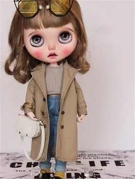 Кукольная одежда Blythes Ob24 1/6 размера, можно носить костюм, модная кукла, универсальная маленькая майка, трехцветные аксессуары для кукол