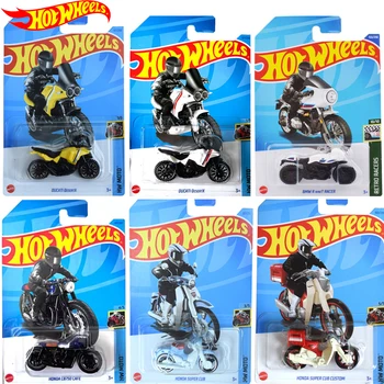 Оригинальные Мотоциклетные игрушки Hot Wheels для Мальчика HW MOTO Rbike 1/64 Отлитый под давлением Автомобиль BMW DUCATI DesertX Honda Коллекция Детский Подарок