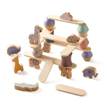 Детская деревянная игрушка для укладки животных, развивающая настольная игра, игрушка для родителей и детей, прямая поставка