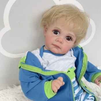 60 СМ 3D Краска Для Кожи, Мягкая Силиконовая Кукла Reborn Maggie Boy Baby Doll Для Девочки, Арт-Бебе, Кровеносные Сосуды, Реалистичная Игрушка Ручной Работы Для Малышей