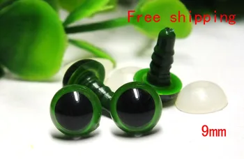 Бесплатная доставка 50 шт./лот, Защитные Глазки Зеленого Цвета Для Амигуруми ---Хрустальные глазки