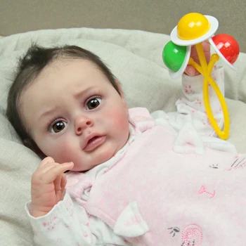 NPK 20 дюймов Уже Готовая Роспись Reborn Baby Doll Новорожденная Хлоя 3D Кожа Ручная Детальная Роспись Кожи Видимые Вены