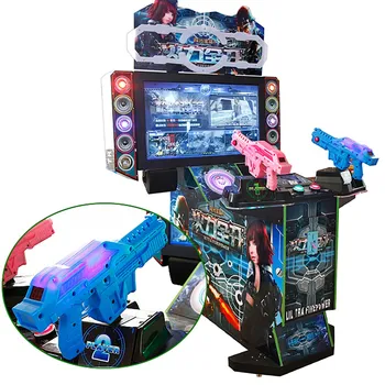 Игровой видеосимулятор Aliens War Shooting Аркадный автомат 12V Электромагнитный с USB-разъемом Сила вибрации Обратная связь
