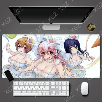 Yuzuoan XL Высококачественный Аниме Коврик для Мыши Kimetsu No Yaiba HD Печать Компьютерная Геймерская клавиатура с Замком Edge Компьютерная Накладка для Csgo