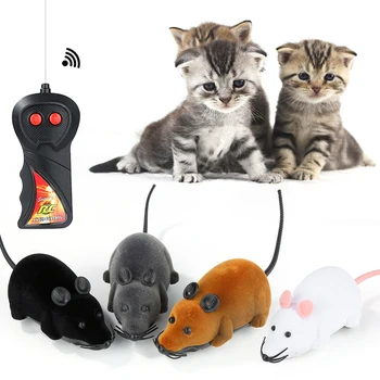 Горячая распродажа, игрушка для кошек с дистанционным управлением, Крыса, мышь, Забавная Милая, с беспроводным управлением, многоцветная