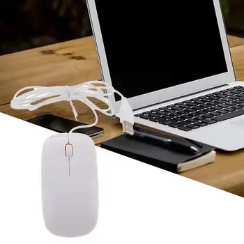 1600 точек на дюйм USB оптическая проводная компьютерная мышь Super Slim Mouse для портативных ПК Игровые аксессуары Аксессуары для ноутбуков Y6H7
