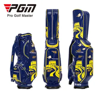 PGM Man, изготовленная на заказ сумка для гольфа из искусственной кожи с вышивкой, водонепроницаемая сумка для персонала, Мужская Стандартная клубная сумка для игры в мяч, спортивная Портативная Большая емкость