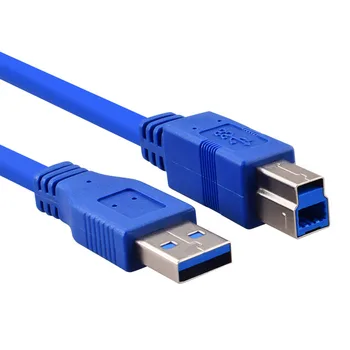 Кабель USB 3,0 Тип A Штекер-B Штекерный кабель super Speed Sync Кабель для печати данных 0,3 М 0,6 М 1,5 м для 2,5 3,5-дюймового жесткого диска HDD/SSD