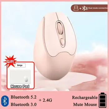RYRA Type-C Перезаряжаемая беспроводная мышь Bluetooth Игровая мышь Компьютерная Эргономичная Mause 2,4 G Бесшумные мыши для планшетных ноутбуков