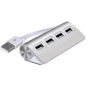 4-Портовый USB 2.0 Концентратор-Разветвитель Type-C Портативный для u-диска/ПК/ноутбука, адаптер питания Auminum Expanderl P9JD