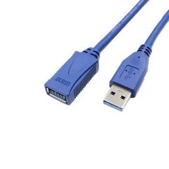 Медный кабель USB от мужчины к женщине 0,3 м/1 м/1,5 м/3 м/5 м USB От мужчины к женщине USB-удлинитель Синий Кабель-удлинитель USB 3,0