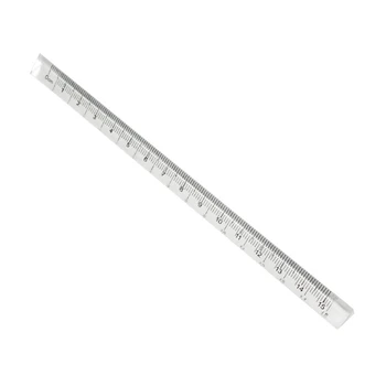 Акриловая прямая линейка размером 0-15 см, трехсторонняя прозрачная прямая линейка