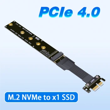 Удлинитель PCIe x1 M.2 NVMe SSD карта адаптера твердотельного накопителя материнская плата M.2 ключ M слот ADT
