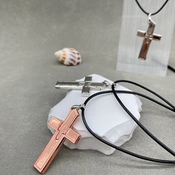Винтажное ожерелье с подвеской в виде креста для демонстрации на открытом воздухе, для мальчиков и девочек, панк, хип-хоп, Дружба, Иисус, Мужское ожерелье с подвеской в виде креста
