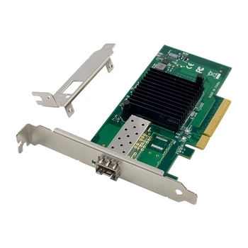 X520-SR1 PCI-E X8 10GbE Оптическая Серверная Сетевая карта с Одним Портом SFP LC + Оптическое волокно 10000 Мбит/с 82599EN E10G41BFSR