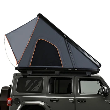 Высококачественная Автоматическая Алюминиевая Оболочка Треугольник 4 Человека Палатка На Крыше Кемпер Для Внедорожника Палатка На Крыше Автомобиля Палатка На Крыше
