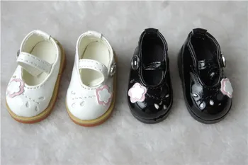 JS-013 1/6/ прекрасная обувь BJD, цвет черный, обувь из искусственной кожи, длина вставки 4,3 см, аксессуары для кукол, высокое качество