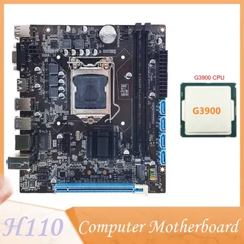 Материнская плата настольного компьютера H110 Поддерживает процессор поколения LGA1151 6/7, двухканальную память DDR4 + процессор G3900